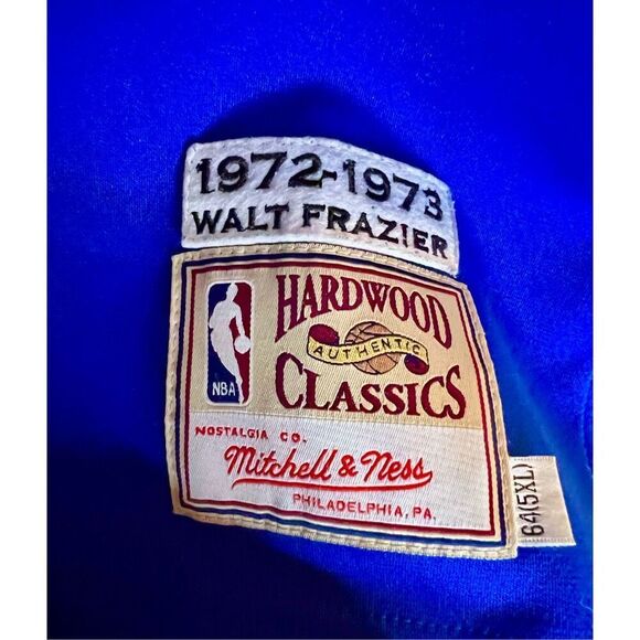 New York Knicks Walt Frazier Mitchell & Ness NBA Authentic Jersey Sz 64 5XL - Picture 5 of 5